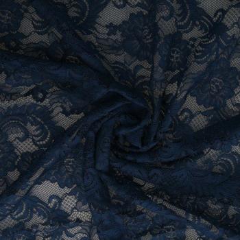 Baumwoll Nylon Spitze Marineblau
